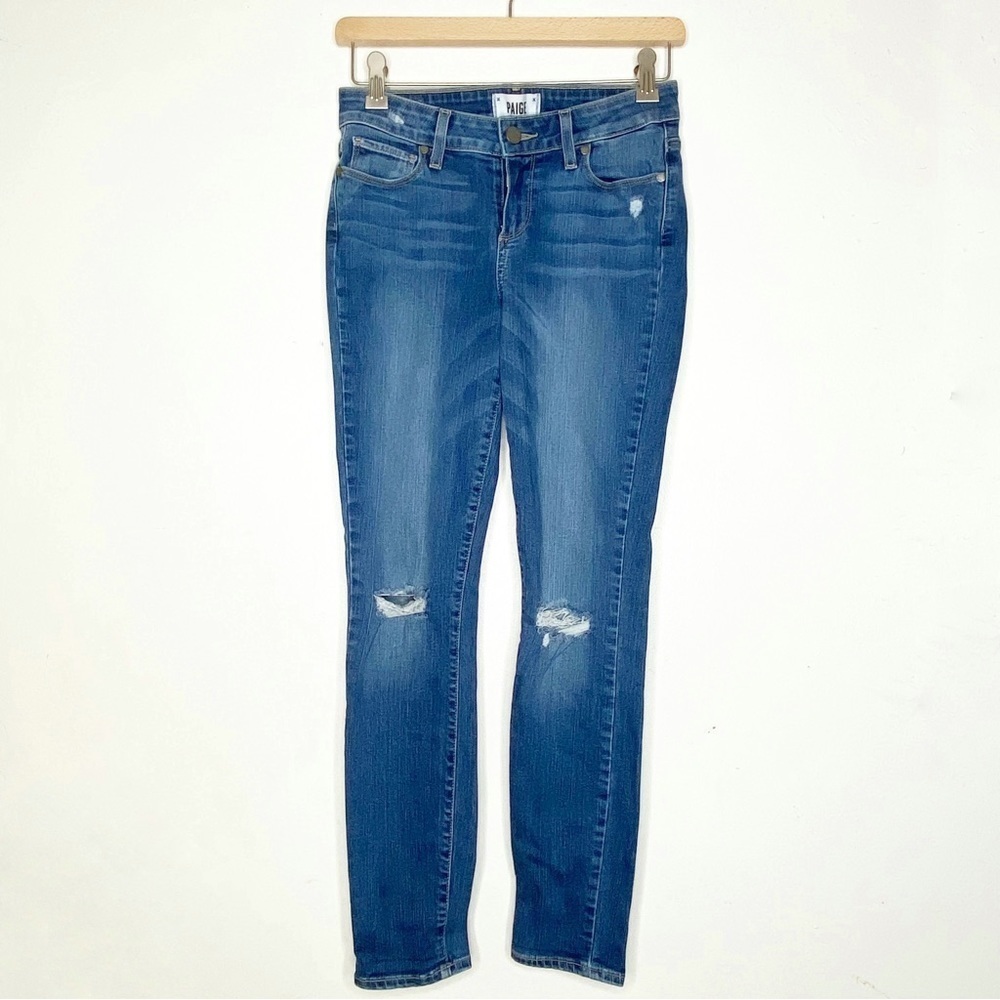 PAIGE Verdugo Ankle distressed skinny jeans